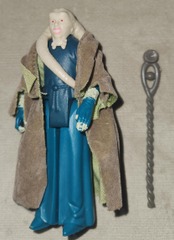 Vintage Star Wars 1983 ROTJ Bib Fortuna  with staff but missing chest piece